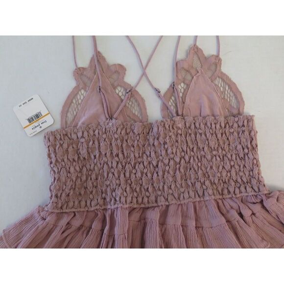 Free People Intimately F19L04406-6537 Women's Sz S Mauve Adella Lace Cami $68 - Picture 5 of 5